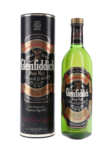 Glenfiddich Special Old Reserve Pure Malt Bottled 1980s 75cl / 40%