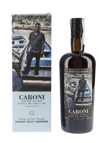 Caroni 1998 Heavy Rum Full Proof 3rd Employees Release Bottled 2020 - Ganesh 'Buju' Ramgobie 70cl / 67%