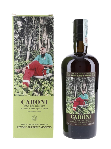 Caroni 1998 21 Year Old Heavy Rum Full Proof 2nd Employees Release Bottled 2019 - Kevon 'Slippery' Moreno 70cl / 69.5%