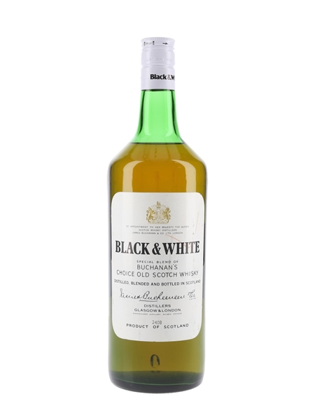 Buchanan's Black & White Bottled 1970s 100cl