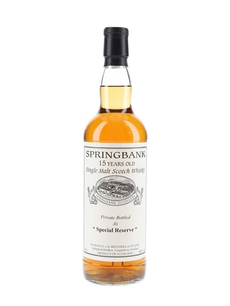 Springbank 1996 15 Year Old Special Reserve Cask 477 Private Cask Bottling 70cl / 46%