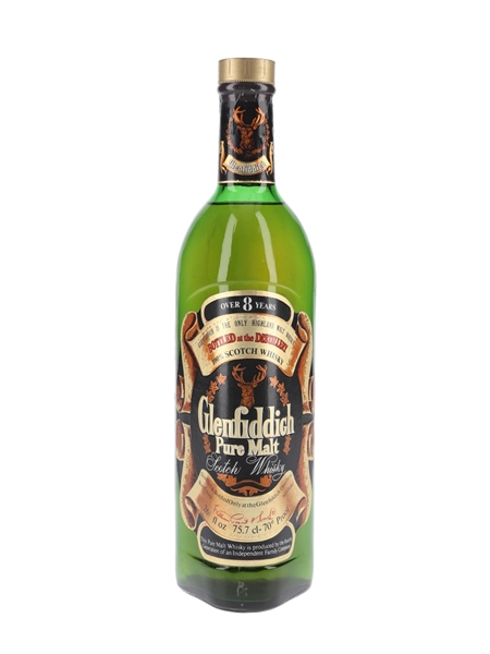 Glenfiddich 8 Year Old Pure Malt Bottled 1970s 75.7cl / 40%