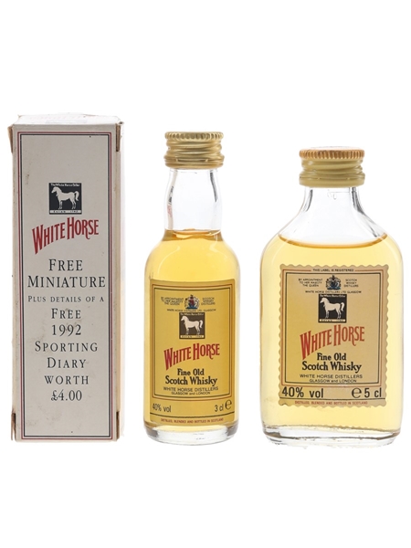 White Horse Fine Old Bottled 1990s 3cl & 5cl / 40%