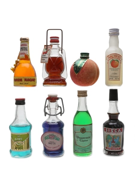 Assorted Fruit Liqueur Miniatures  8 x 5cl