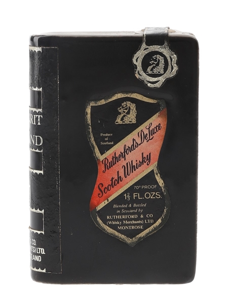 Rutherford's The Spirit Of Scotland Vol I Bottled 1970s - Ceramic Book MIniature 4.7cl / 40%