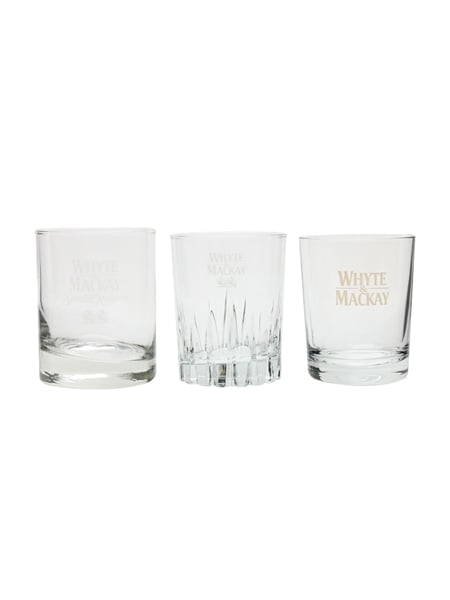 Whyte & Mackay Whisky Tumblers  9cm-9.5cm Tall