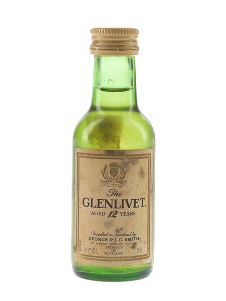 Glenlivet 12 Year Old Bottled 1980s 5cl / 43%