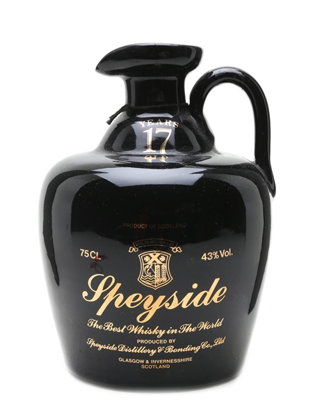 Speyside 17 Year Old Bottled 1980s Ceramic Decanter 75cl / 43%