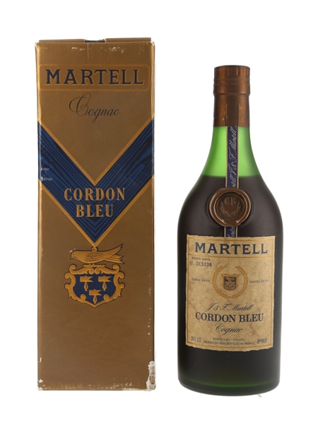 Martell Cordon Bleu Bottled 1970s - Numbered Bottle 68cl / 40%