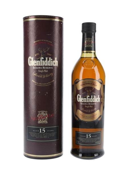 Glenfiddich 15 Year Old Solera Reserve 70cl / 40%