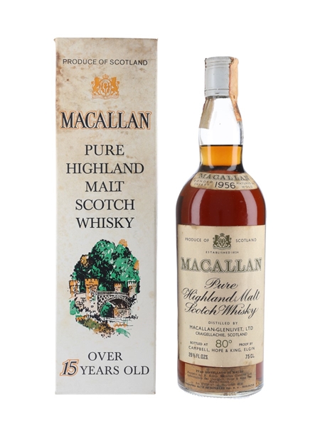 Macallan 1956 Campbell, Hope & King Bottled 1970s - Rinaldi 75cl / 45.8%