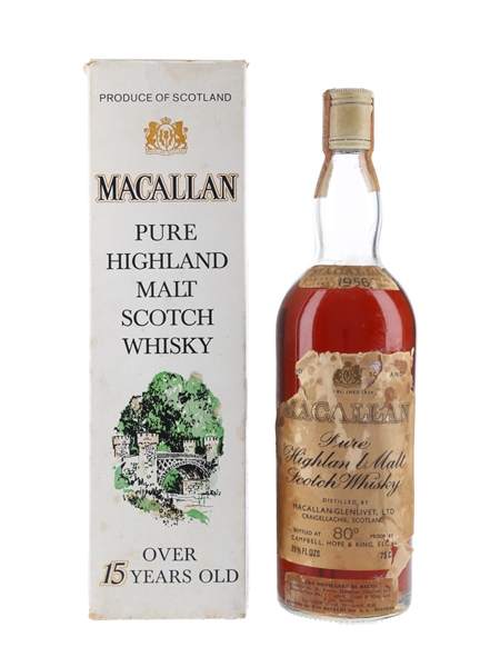 Macallan 1956 Campbell, Hope & King Bottled 1970s - Rinaldi 75cl / 45.8%