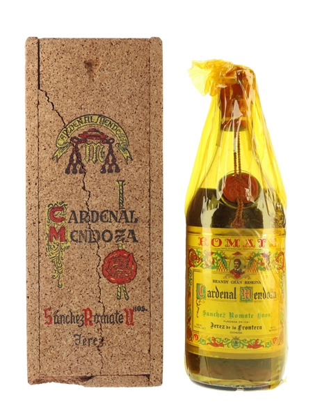 Cardenal Mendoza Brandy De Jerez Bottled 1970s - Sanchez Romate 75cl / 45%