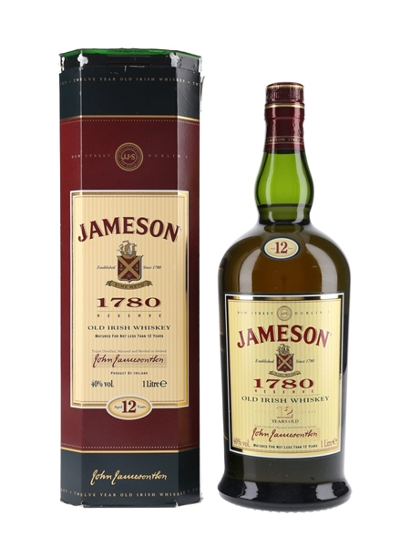 Jameson 1780 Old Irish Whiskey 12 Year Old 100cl / 40%