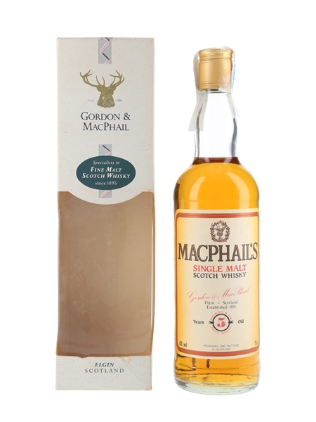 MacPhail's 5 Year Old Bottled 1990s - Gordon & MacPhail 70cl / 40%