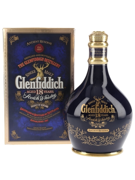 Glenfiddich 18 Year Old Ancient Reserve Ceramic Decanter 70cl / 43%