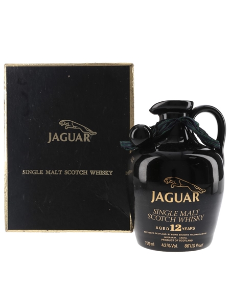 Jaguar 12 Year Old Single Malt Bottled 1980s - Ceramic Decanter 75cl / 43%