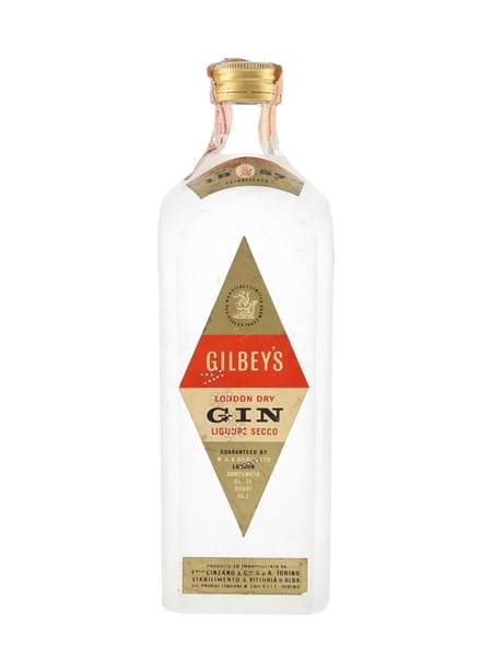 Gilbey's London Dry Gin Bottled 1960s - Cinzano 75cl / 46.2%