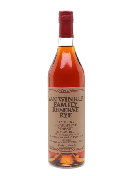 Van Winkle 13 Year Old Family Reserve Rye 75cl / 47.8%