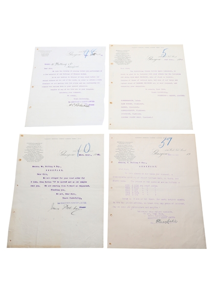 Robertson & Baxter Correspondence & Price List, Dated 1903 & 1907 William Pulling & Co. 