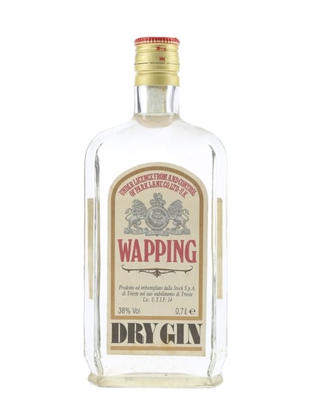 Wapping Dry Gin Bottled 1990s - Stock 70cl / 38%