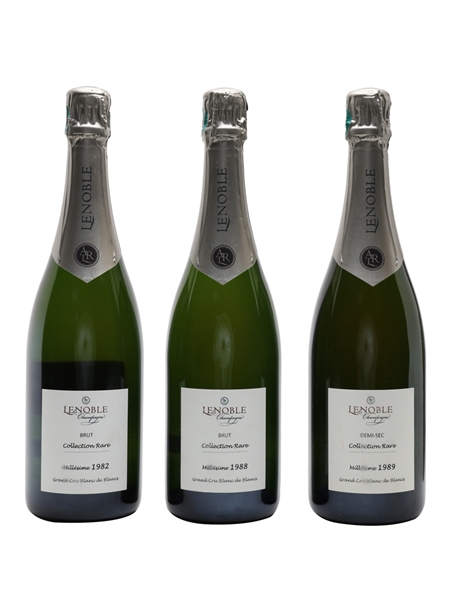 AR Lenoble Champagne Collection Rare Trilogie De Vieux Millesimes 1982 - 1988 - 1989 3 x 75cl / 12%