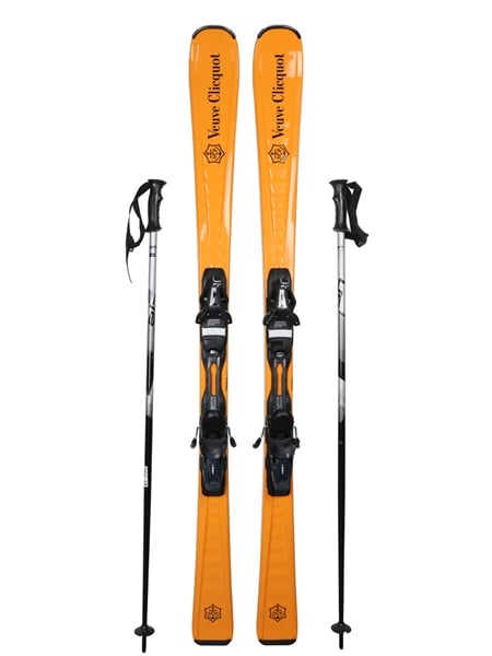 Veuve Clicquot Skis Elan 152cm Skis / 115cm Poles