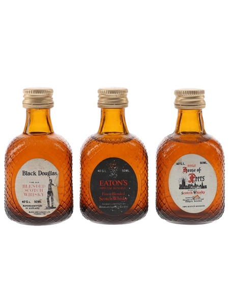 Eaton's, Black Douglas & House Of Peers Bottled 1980s 3 x 5cl / 40%