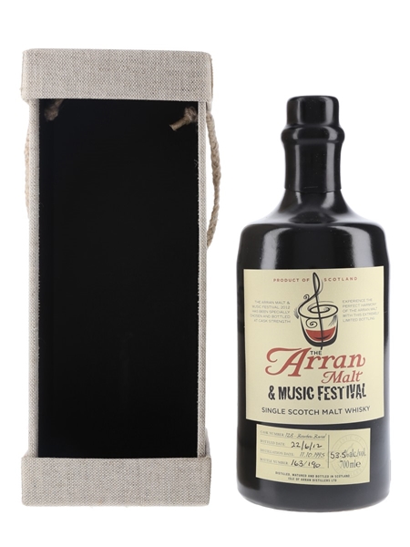 Arran 1995 16 Year Old Bourbon Barrel 128 The Arran Malt & Music Festival 2012 70cl / 53.5%