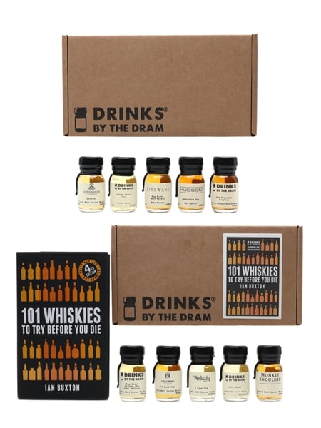 101 Whiskies To Try Before You Die - Ian Buxton Drinks By The Dram Samples & Book 10 x 3cl