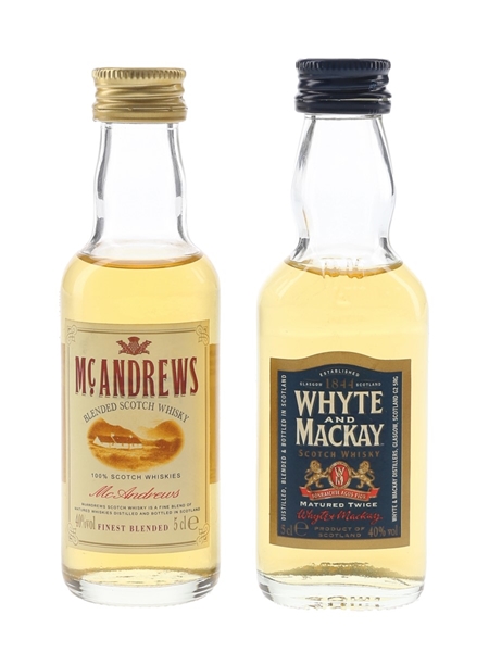 McAndrews & Whyte And Mackay  2 x 5cl / 40%