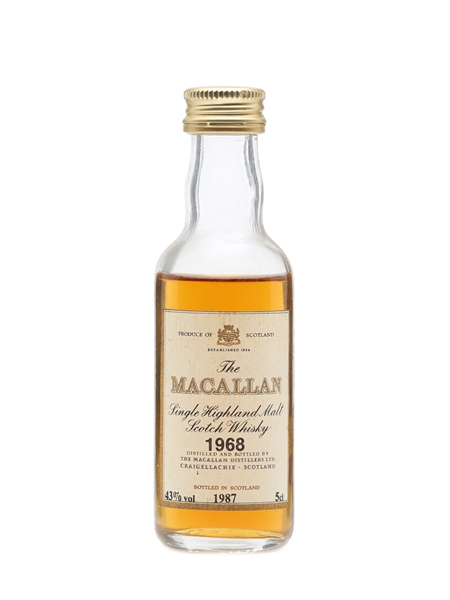 Macallan 1968 Bottled 1987 Miniature