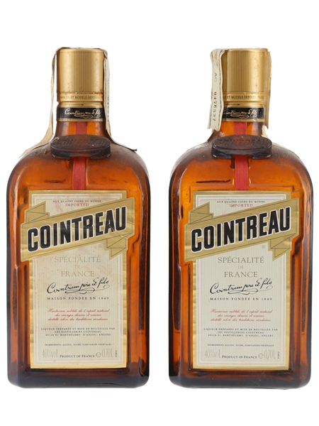 Cointreau Bottled 1990s - Remy Calem 2 x 70cl / 40%