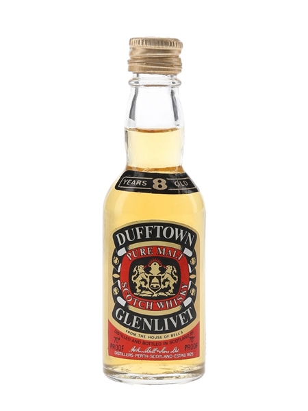 Dufftown Glenlivet 8 Year Old Bottled 1970s 5cl / 40%