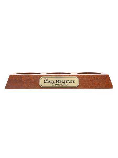 The Malt Heritage Collection Bottle Display Stand Scapa, Laphroaig, Glendronach 32cm x 13cm x 4cm
