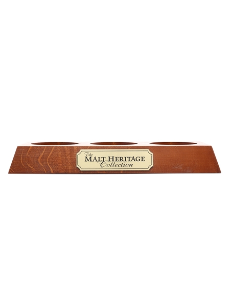 The Malt Heritage Collection Bottle Display Stand Scapa, Laphroaig, Glendronach 32cm x 13cm x 4cm