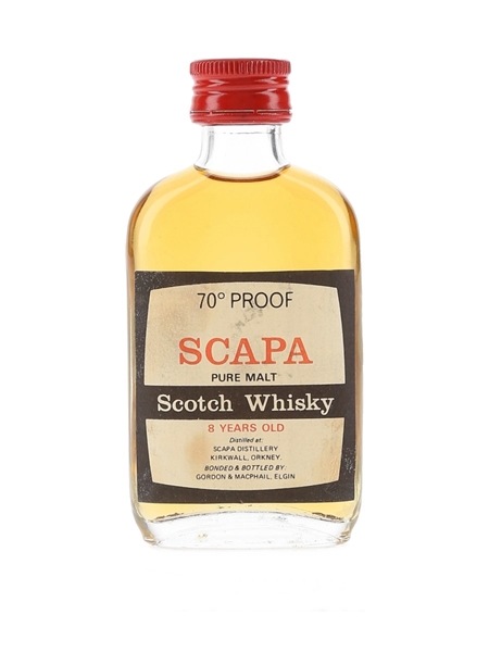 Scapa 8 Year Old Bottled 1970s - Gordon & MacPhail 5cl / 40%