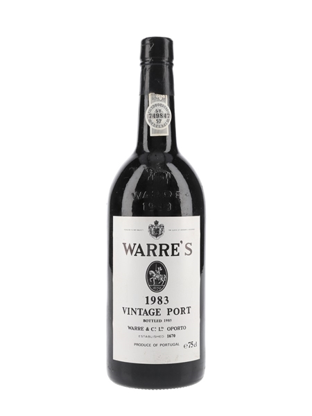 Warre's 1983 Vintage Port Bottled 1985 75cl / 20%