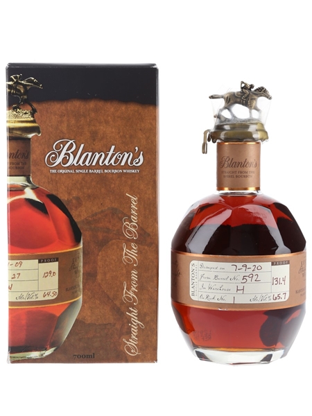 Blanton's Straight From The Barrel No. 592 Bottled 2020 70cl / 65.7%