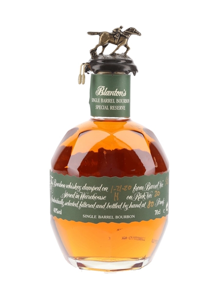 Blanton's Special Reserve Single Barrel No. 521 Bottled 2020 70cl / 40%