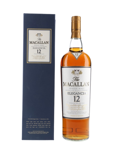 Macallan 1992 12 Year Old Elegancia  100cl / 40%