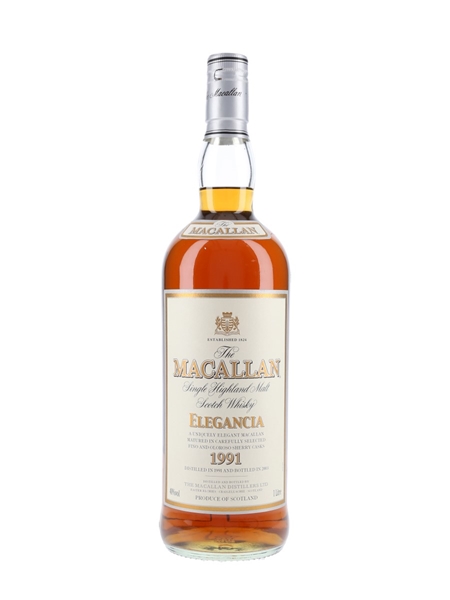 Macallan 1991 Elegancia Bottled 2003 100cl / 40%