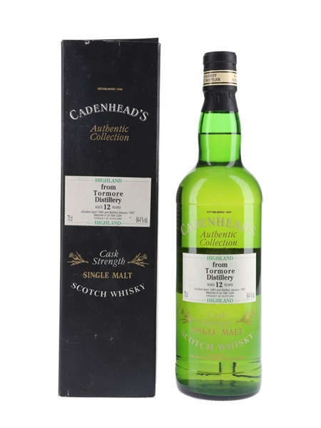 Tormore 1984 12 Year Old Bottled 1997 - Cadenhead's 70cl / 64.4%