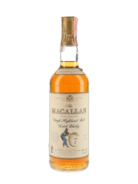 Macallan 7 Year Old Bottled 1980s - Giovinetti 75cl / 40%