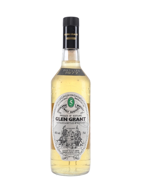 Glen Grant 1977 5 Year Old Bottled 1980s - Rene Briand 75cl / 40%