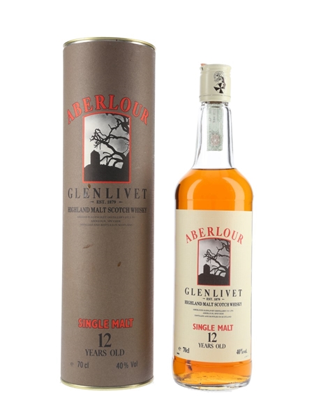 Aberlour Glenlivet 12 Year Old Bottled 1990s - Ramazzotti 70cl / 40%