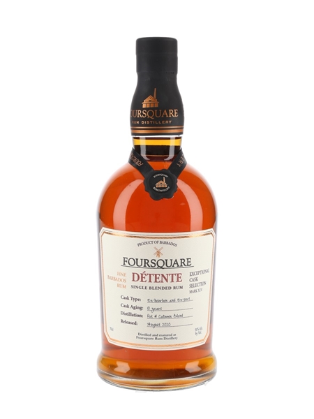 Foursquare Detente 10 Year Old Single Blended Rum Bottled 2020 - Exceptional Cask Selection Mark XIV 70cl / 51%