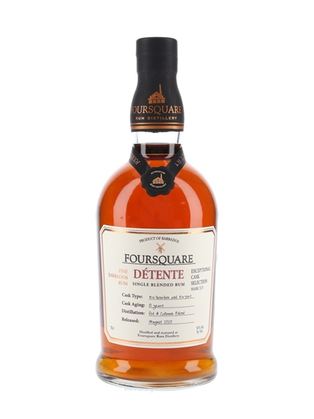 Foursquare Detente 10 Year Old Single Blended Rum Bottled 2020 - Exceptional Cask Selection Mark XIV 70cl / 51%