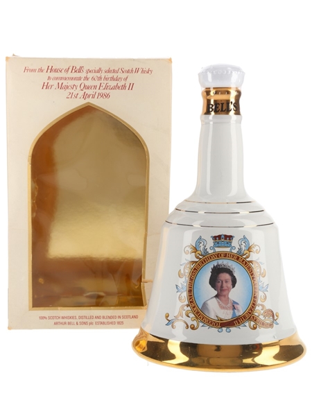 Bell's Ceramic Decanter Queen Elizabeth II 60th Birthday 75cl / 43%