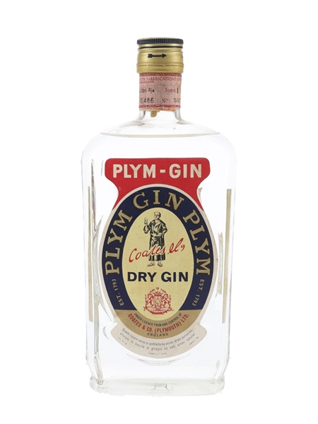 Coates & Co. Plym Gin Bottled 1960s - Stock 75cl / 46%